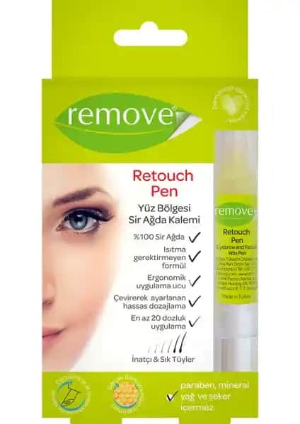 Remove Retouch Pen 4 ml: Yüz ve Kaşlar İçin Pratik ve Güvenilir Tüy Giderici Çözüm