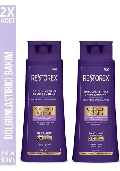 Restorex Collagen & Biotin Dolgunlaştırıcı Şampuan İncelemesi Saç Hacmi ve Parlaklık Artışı İçin