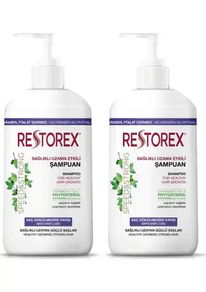 Restorex Dökülme Karşıtı Şampuan Erkekler İçin Saç Güçlendirme ve Uzama Destekli