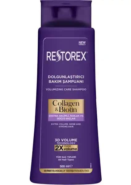 Restorex Hacim ve Parlaklık Veren Şampuan ile Saçlarınızda Gözle görülür canlılık ve hacim kazanın