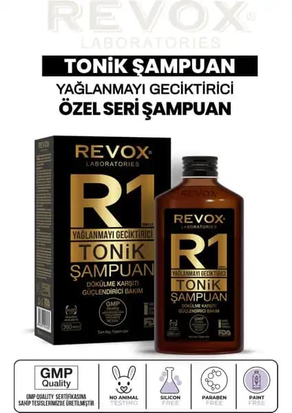 Revox Yağlanmayı Geciktiren R1 Tonik Şampuanı ile Saçlarınızda Doğal Denge ve Hacim Sağlayın