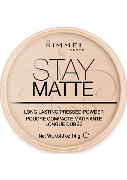 Rimmel London Stay Matte Pudra 003 Peach Glow ile doğal mat makyaj sağlayın