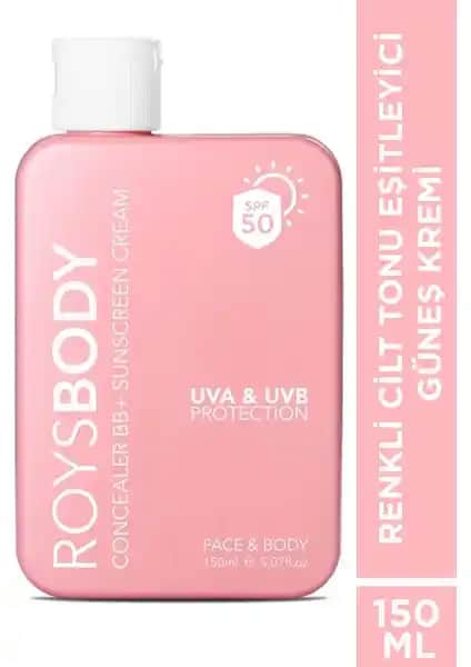 Roys Renkli Cilt Tonu Eşitleyici Güneş Kremi SPF 50+ ile Günlük Koruma ve Doğal Görünüm