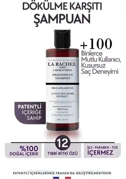 Saç Dökülmesine Karşı Patentli İçeriğe Sahip Bilimsel La Rachel-Paris Şampuanı