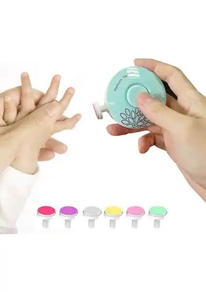 Schulzz Yenidoğan Bebek ve Çocuklar İçin Güvenli ve Çok Fonksiyonlu Pilli Tırnak Törpüsü