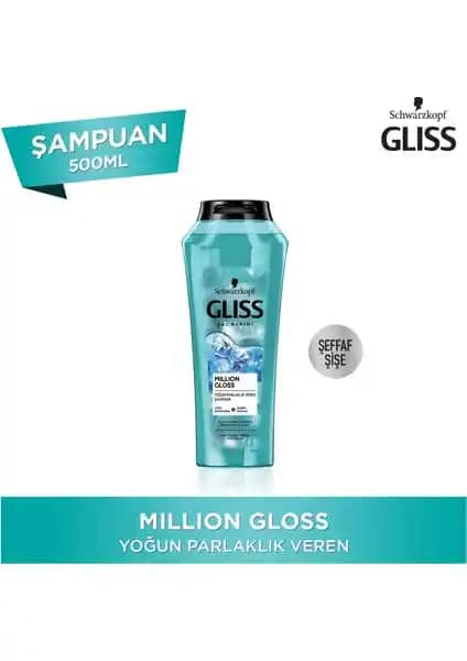 Schwarzkopf Gliss Million Gloss Saç Bakım Şampuanı: Parlaklık ve Sağlık İçin Güçlü Bir Seçenek