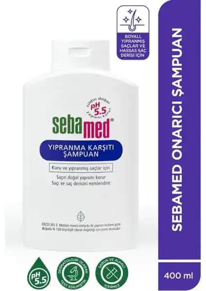 Sebamed Kuru ve Yıpranmış Saçlar İçin Nemlendirici ve Onarıcı Şampuan 400 ml