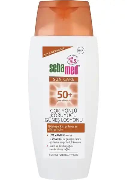 Sebamed SPF 50 Çok Yönlü Güneş Losyonu Hassas Ciltler İçin Yüksek Koruma ve Doğal İçeriklerle Güçlendirilmiş