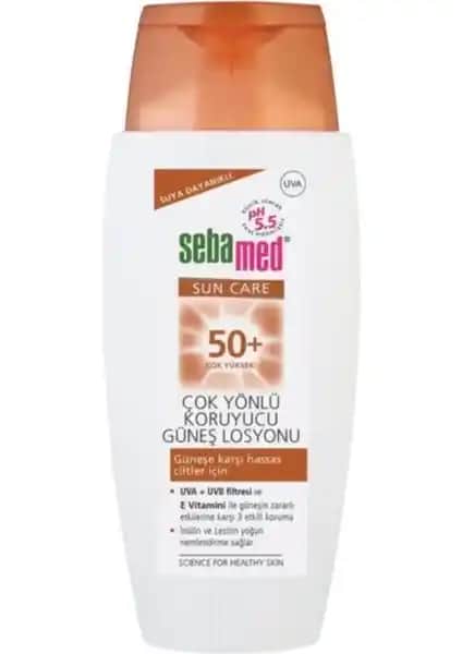 Sebamed SPF 50 Güneş Losyonu Hassas Ciltler İçin Yüksek Koruma Sağlayan Güneş Kremi
