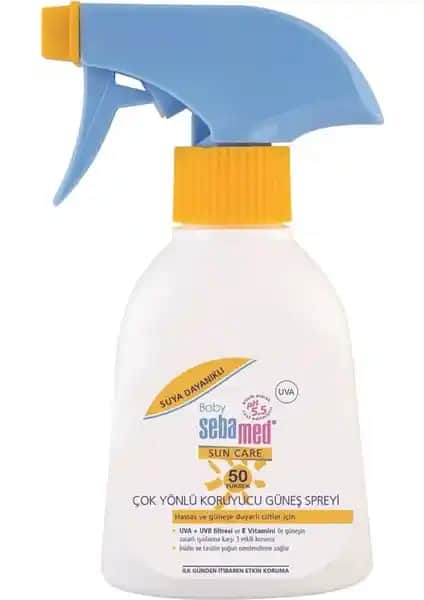 Sebamed Sun Baby SPF 50 Sprey: Hassas Bebek ve Çocuklar İçin Yüksek Koruma Güneş Spreyi