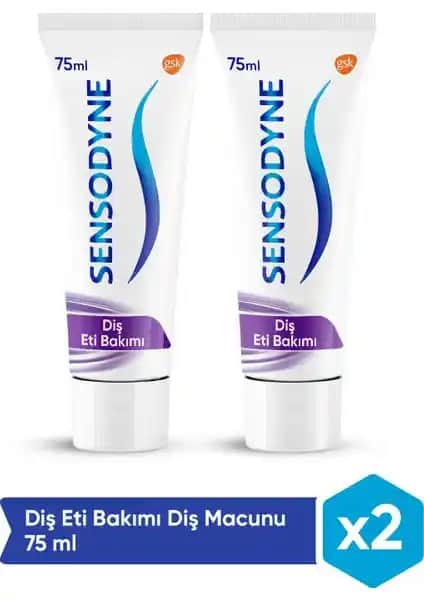 Sensodyne Diş Eti Bakımı Diş Macunu 75ml x 2'li Paket Günlük Ağız Sağlığı İçin