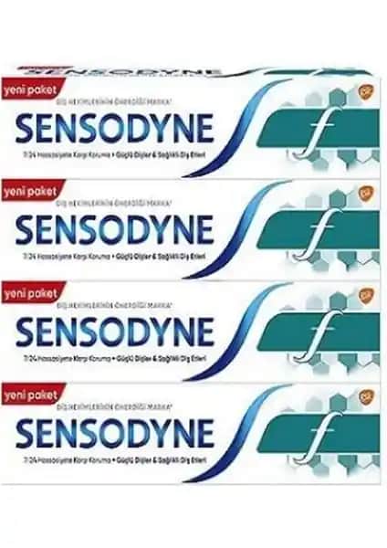 Sensodyne F Diş Macunu 100 ml 4'lü Paket Hassasiyet ve Temizlik Çözümüdür