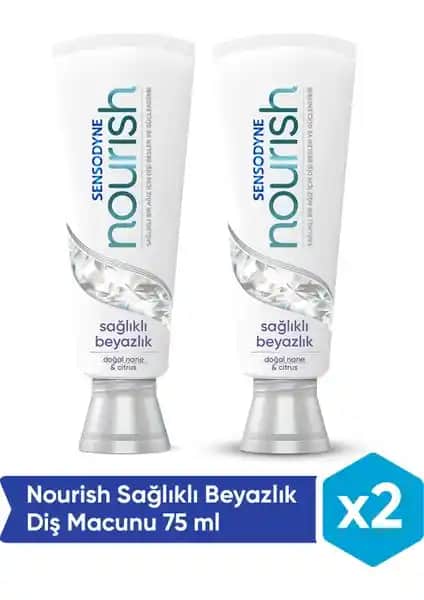 Sensodyne Nourish Sağlıklı Beyazlık 75 ml Diş Macunu ile Günlük Diş Bakımında Etkili Çözüm
