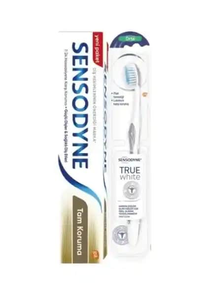 Sensodyne Tam Koruma Diş Macunu ve Diş Fırçası Seti ile Güçlü ve Sağlıklı Gülüş
