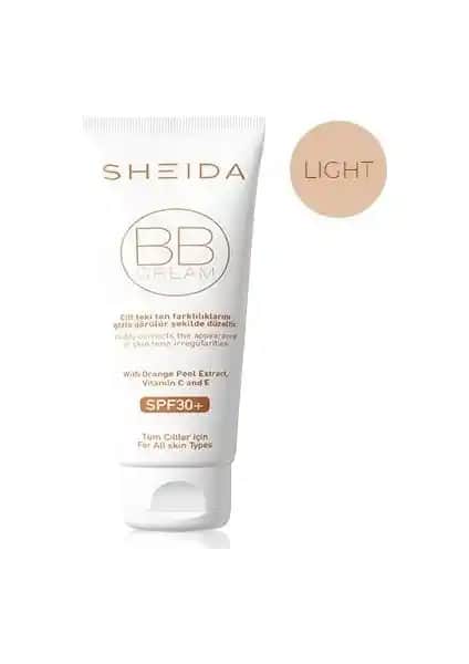 Sheida BB Krem Light 50 ml: Hafif, doğal ve güneş koruyucu özellikleriyle cilt bakım ürünü