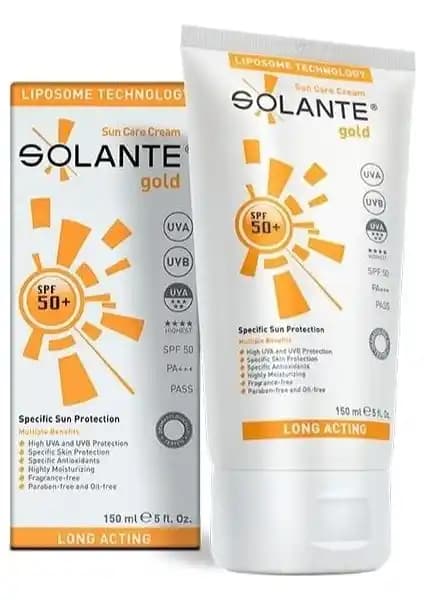 Solante Gold SPF 50 Güneş Koruyucu Krem: Tüm Cilt Tipleri İçin Güvenilir Koruma