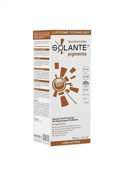 Solante Pigmenta Losyon SPF 50+ Güneş Koruyucu ve Leke Önleyici Cilt Bakım Ürünü