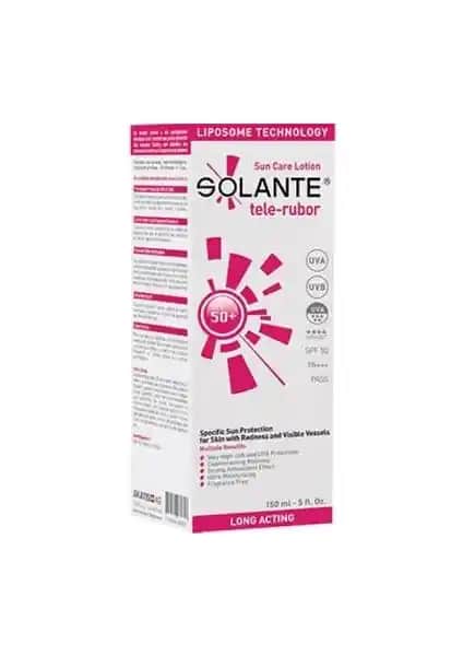 Solante Tele-Rubor SPF 50+ Hassas Ciltler İçin Yüksek Koruma Güneş Losyonu