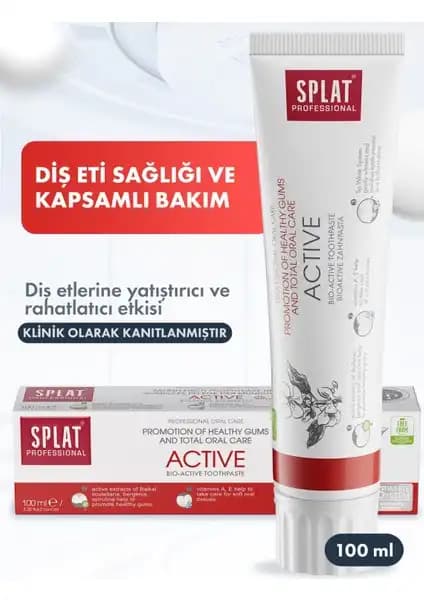 SPLAT Aktif Diş Macunu: Hassas Dişler ve Diş Eti Sağlığı İçin Güçlü Bir Çözüm