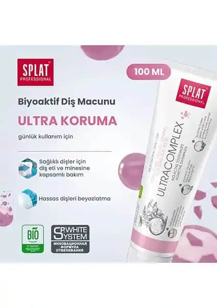 SPLAT Ultra Complex Diş Macunu: Hassas Dişler İçin Güçlü ve Doğal Ağız Bakımı