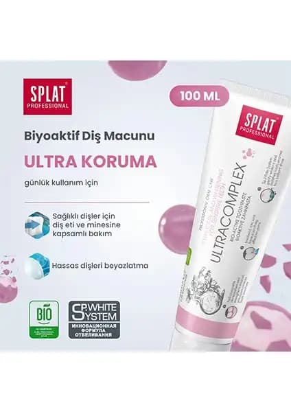 SPLAT Ultra Complex Diş Macunu: Hassas Dişler İçin Güçlü ve Doğal Ağız Bakımı