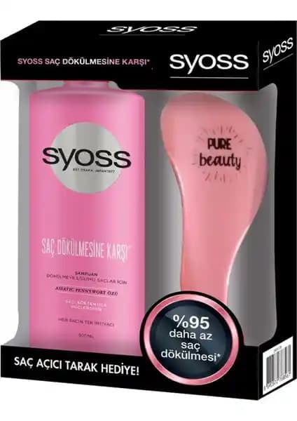 Syoss 500 ml Şampuan ve Tarak ile Saç Dökülmesine Karşı Etkili Bakım Çözümü