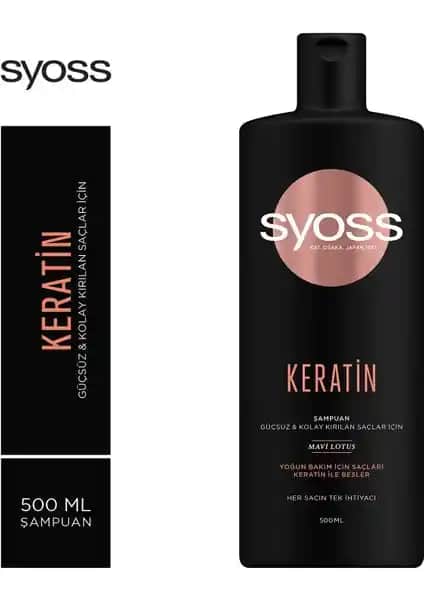 Syoss Keratin Mükemmelliği Şampuanı ile Sağlıklı ve Güçlü Saçlara Kavuşun