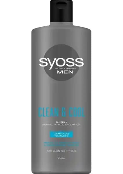 Syoss Men Clean&Cool Saç Bakım Şampuanı Erkekler İçin Güçlendirici ve Ferahlatıcı Temizlik Ürünü