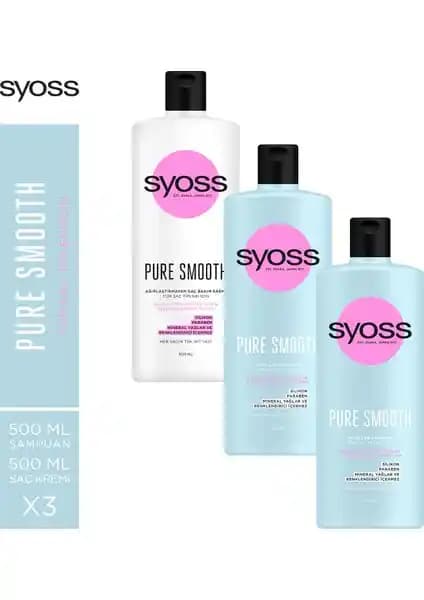 Syoss Pure Micellar Şampuan ve Saç Kremi: Doğal ve Hassas Saçlar İçin Günlük Bakım Seti