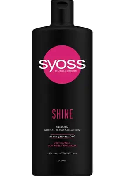 Syoss Shine Mat ve Normal Saçlar İçin Parlaklık ve Bakım Sağlayan Doğal Şampuan