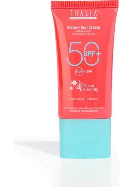 Thalia 50 SPF Hibrit Filtreli Su Bazlı Güneş Kremi Çevre Dostu ve Yüksek Koruma Sağlar