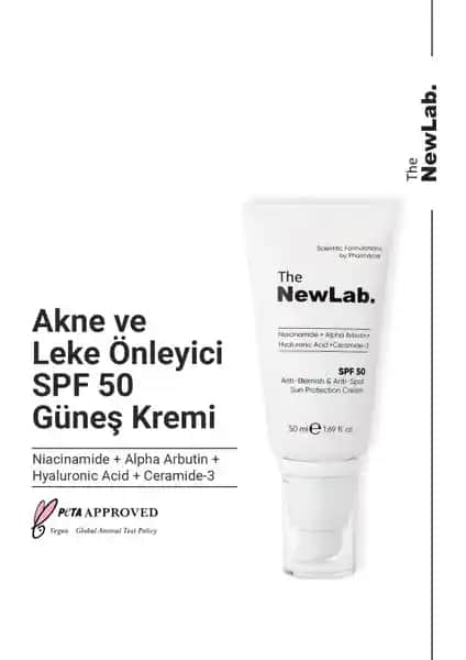 The NewLab Leke Güneş Kremi 50 SPF ile cilt sağlığınızı koruyun ve lekeleri önleyin