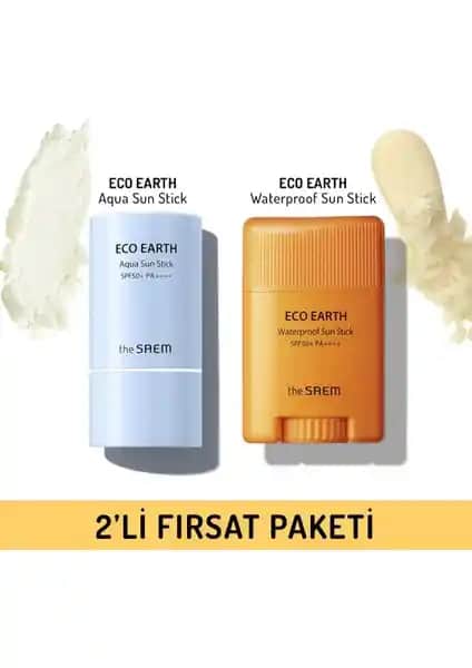 The Saem 2'li Sun Stick Fırsat Paketi: Yüksek Koruma ve Doğal İçeriklerle Günlük Güneş Bakımı