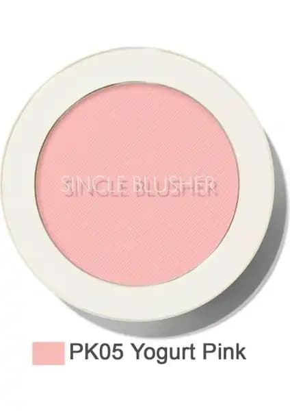 The Saem Sebum Kontrolü Sağlayan Tekli Toz Allık Yogurt Pink ile Doğal Görünüm