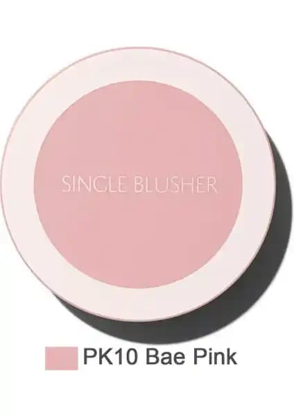 The Saem Single Blusher Bae Pink: Doğal ve Parlak Makyaj İçin Yüksek Kaliteli Allık