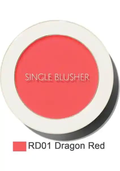 The Saem SSingle Blusher Tekli Allık Dragon Red ile doğal ve kalıcı makyaj deneyimi