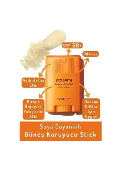 The Saem Suya Dayanıklı Güneş Koruyucu Stick 17 gr ile Güçlü ve Pratik Güneş Koruma Çözümü