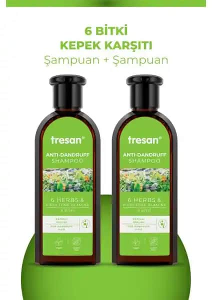 Tresan 6 Bitki Bakım Şampuanı kepek sorununa doğal ve etkili çözüm sunar