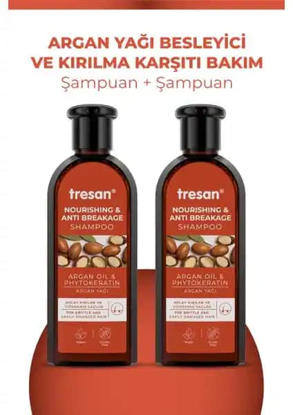 Tresan Argan Yağı Şampuanı Kuru ve Yıpranmış Saçlar İçin Doğal Güçlendirici Bakım