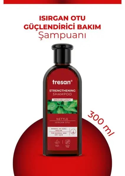Tresan Isırgan Otu Dökülme Karşıtı ve Bakım Şampuanı Doğal İçerik ile Saç Güçlendirme
