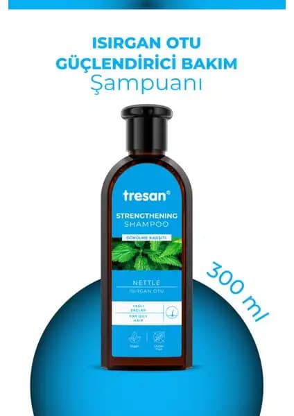 Tresan Isırgan Otu Dökülme Karşıtı ve Bakım Şampuanı Yağlı Saçlar İçin Doğal Çözüm