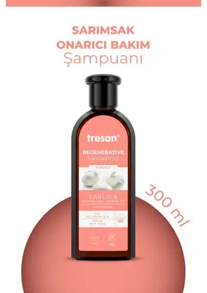 Tresan Sarımsak Onarıcı Bakım Şampuanı Saçları Güçlendiren Doğal ve Etkili Çözüm