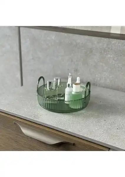 Unique Me Zümrüt Renkli Çok Amaçlı Makya ve Takı Organizeri - Şık ve Dayanıklı Tasarım