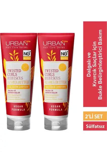 Urban Care Hibiscus Shea Butter Bukle Belirginleştirici Şampuanı Doğal ve Vegan Saç Bakımı İçin Uygun