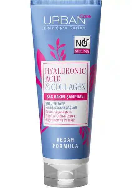 Urban Care Hyaluronik Asit ve Kolajen İçeren Doğal Saç Şampuanı Sağlıklı ve Güçlü Saçlar İçin