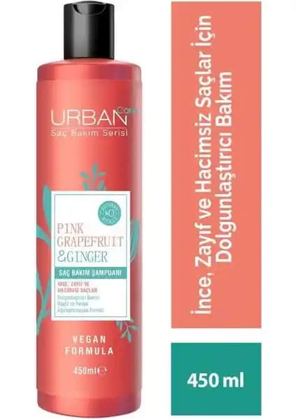 Urban Care Pink Grapefruit & Ginger Saç Bakım Şampuanı - Doğal ve Hacim Kazandırıcı Ürün