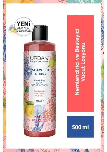 Urban Care Seaweed Citrus Nemlendirici ve Besleyici Duş Jeli 500 ml ile doğal cilt bakımı