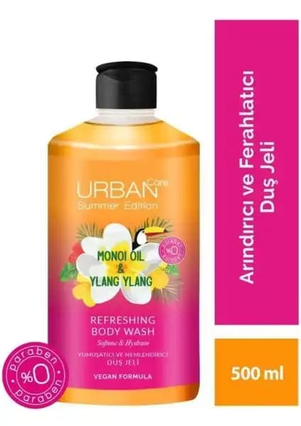 Urban Care Summer Body Monoi Yağı ve Ylang Ylang Ferahlatıcı Duş Jeli 500 ml