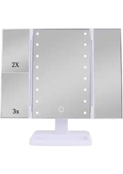 Urzuva Mk-14 Makyaj Aynası: LED Işıklı ve Büyüteçli Tasarımıyla Mükemmel Güzellik Arkadaşı