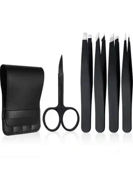 Valkyrie Profesyonel Paslanmaz Çelik 5'li Cımbız Seti Güvenli ve Şık Tasarım